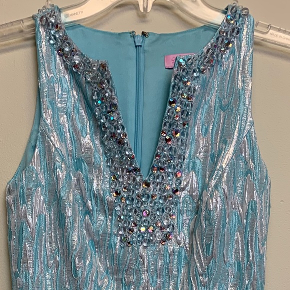 Lilly Pulitzer Shift Dress Spa Blue Size 00 - Picture 14 of 14